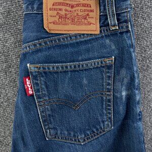 Levi’s Premium Hi-ball Denim Jeans Big E Red Tab Size 25 Cotton Ladies Capri